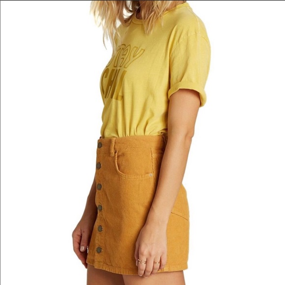 🌴🌼BILLABONG- GOOD LIFE CORDUROY SKIRT🌼🌴 - Picture 12 of 13